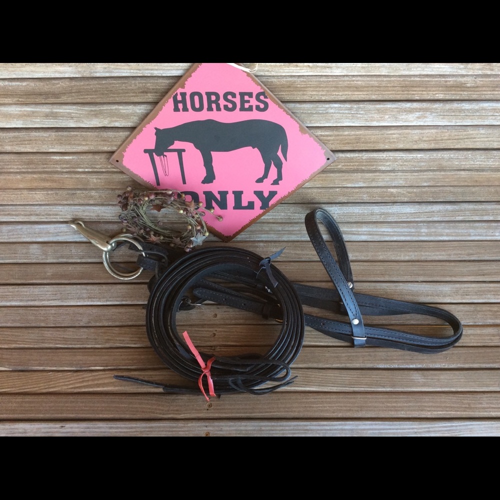 Amish Leather Draft Horse Bridle with bit